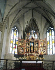 Mondsee Cathedral, Austria (where the Sound of Music wedding was filmed).